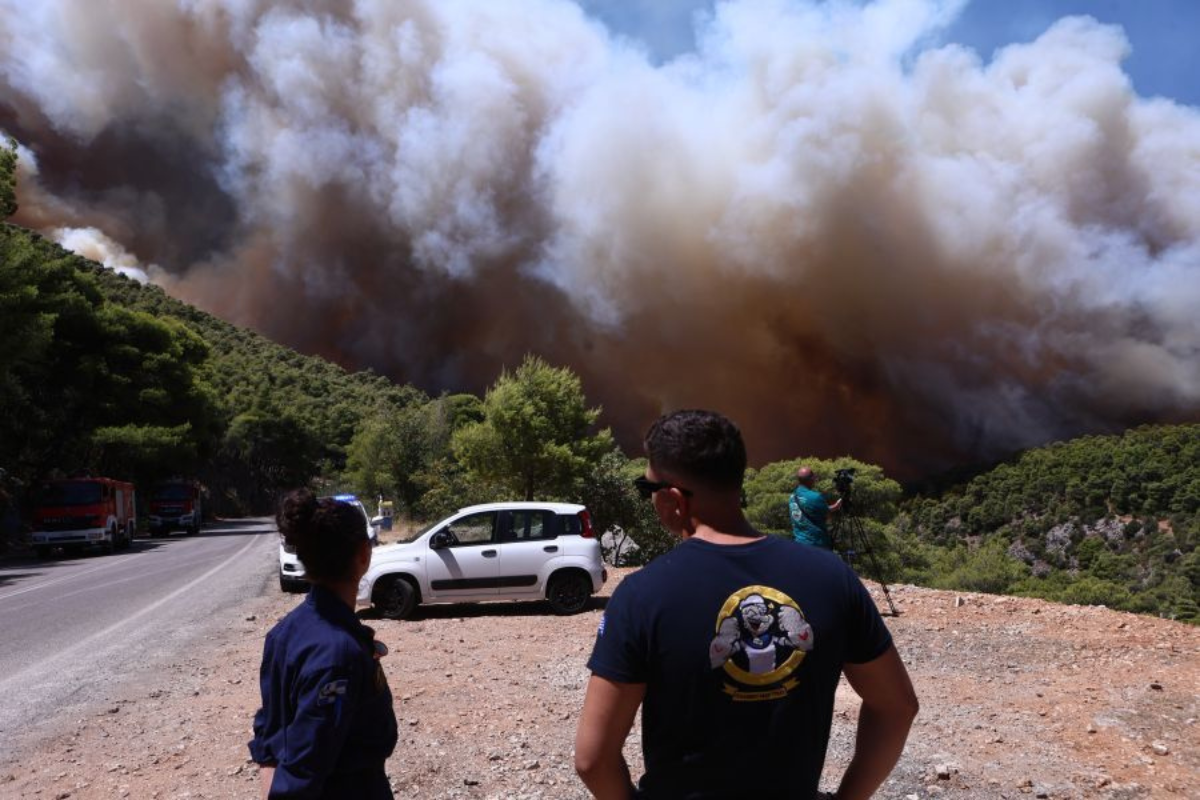 Λάρισα: Πυρκαγιά σε αγροτοδασική έκταση στην Κυρά Φαρσάλων