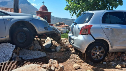 Πρωτοφανές μπουρίνι στη Μάνη