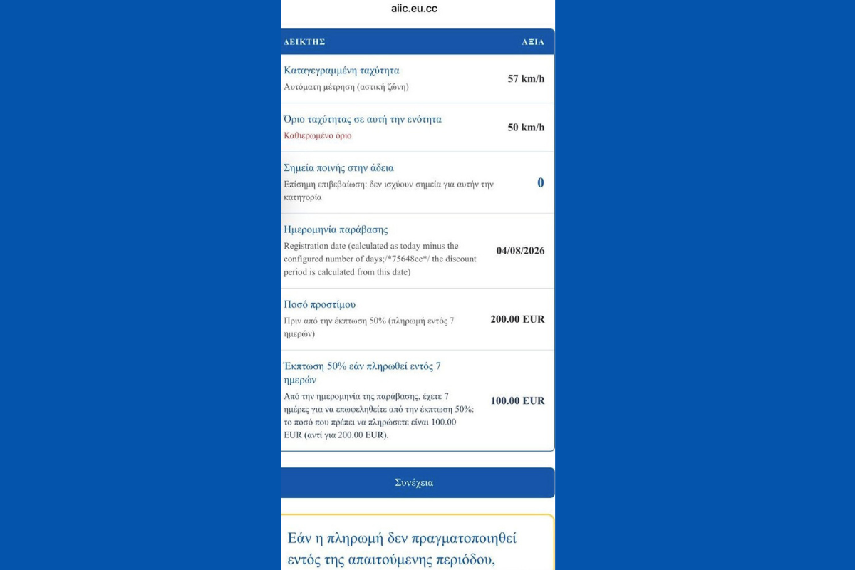 Νέα απάτη με sms με δήθεν τροχονομικές παραβάσεις