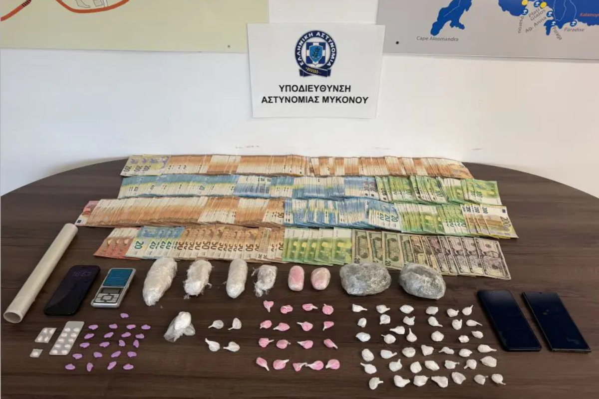 Δύο συλλήψεις για διακίνηση ναρκωτικών στη Μύκονο