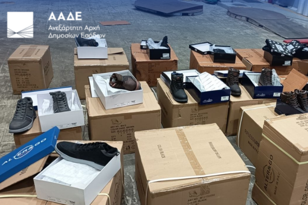 Λαθραία παπούτσια  αξίας 2,7 εκατ. ευρώ