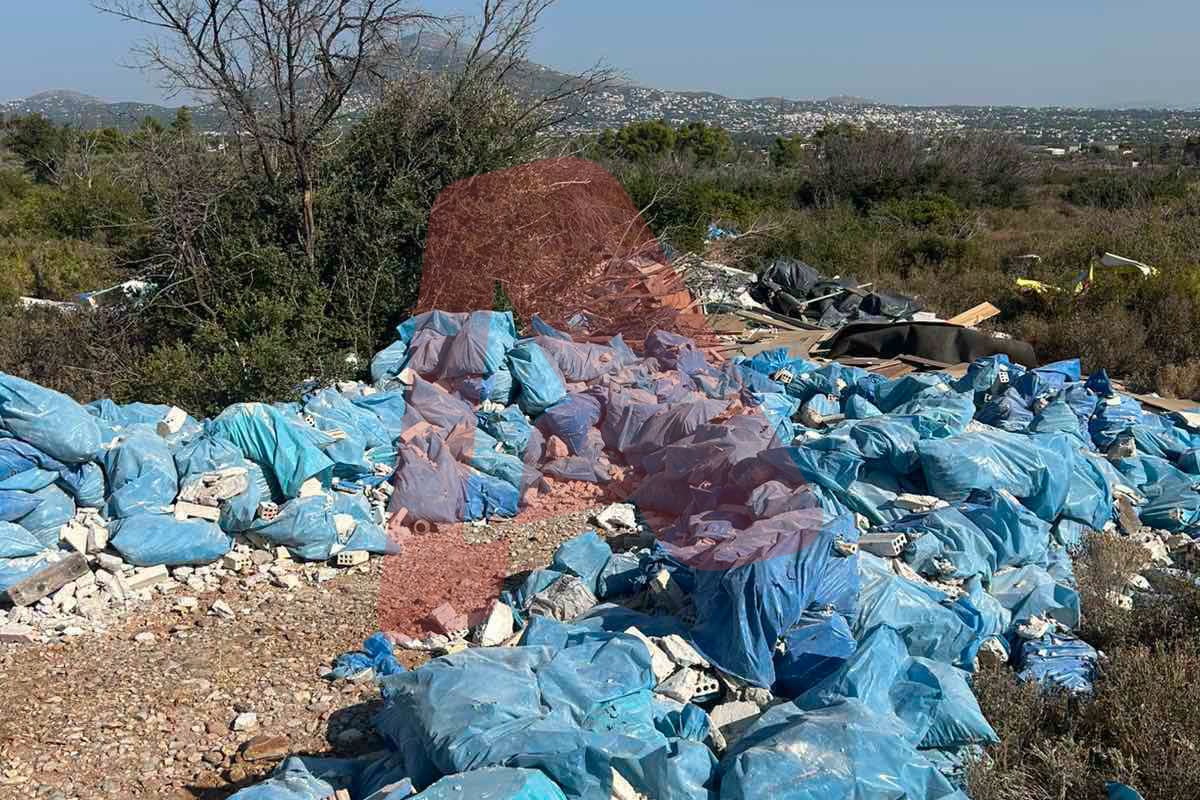 Πετούσε σκουπίδια στην Πάρνηθα