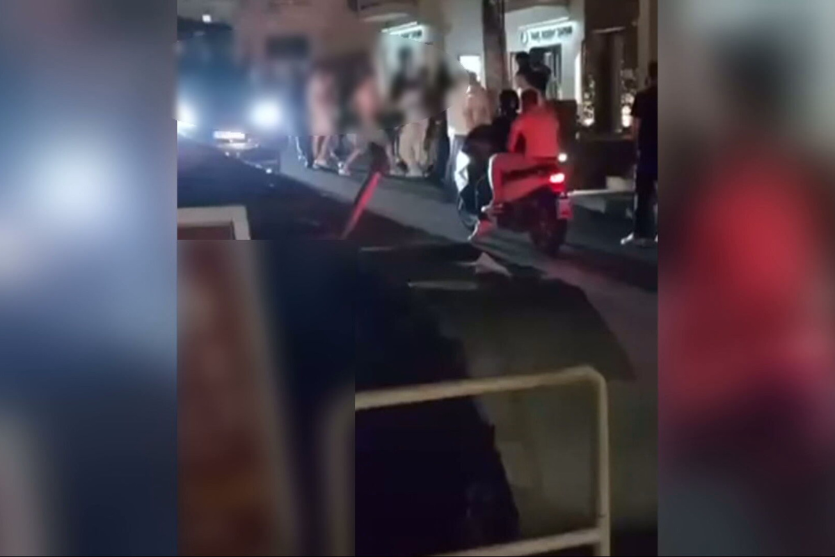 Έκαναν ρινγκ κεντρικό δρόμο στη Μύκονο