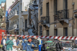 Έκρηξη κτίριο Λυσικράτους Πλάκα