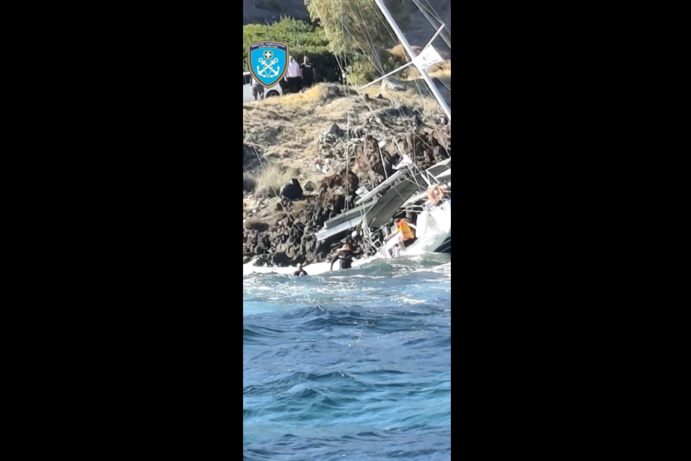 Νίσυρος: Ιστιοφόρο προσάραξε στο βορειοανατολικό λιμάνι