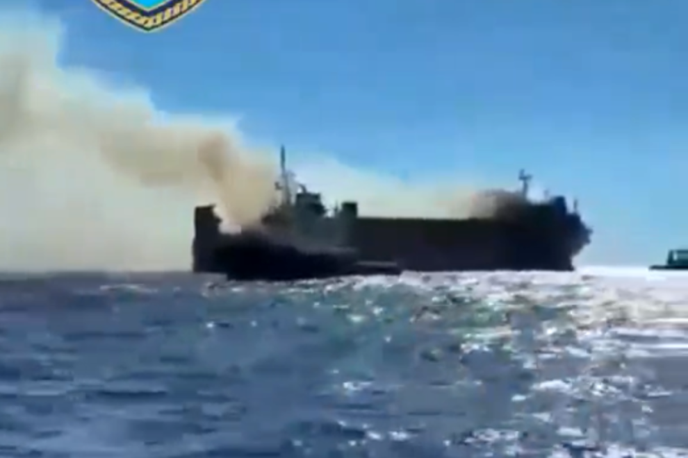 Στον δρόμο προς την Ελευσίνα το “Blue Carrier 2”