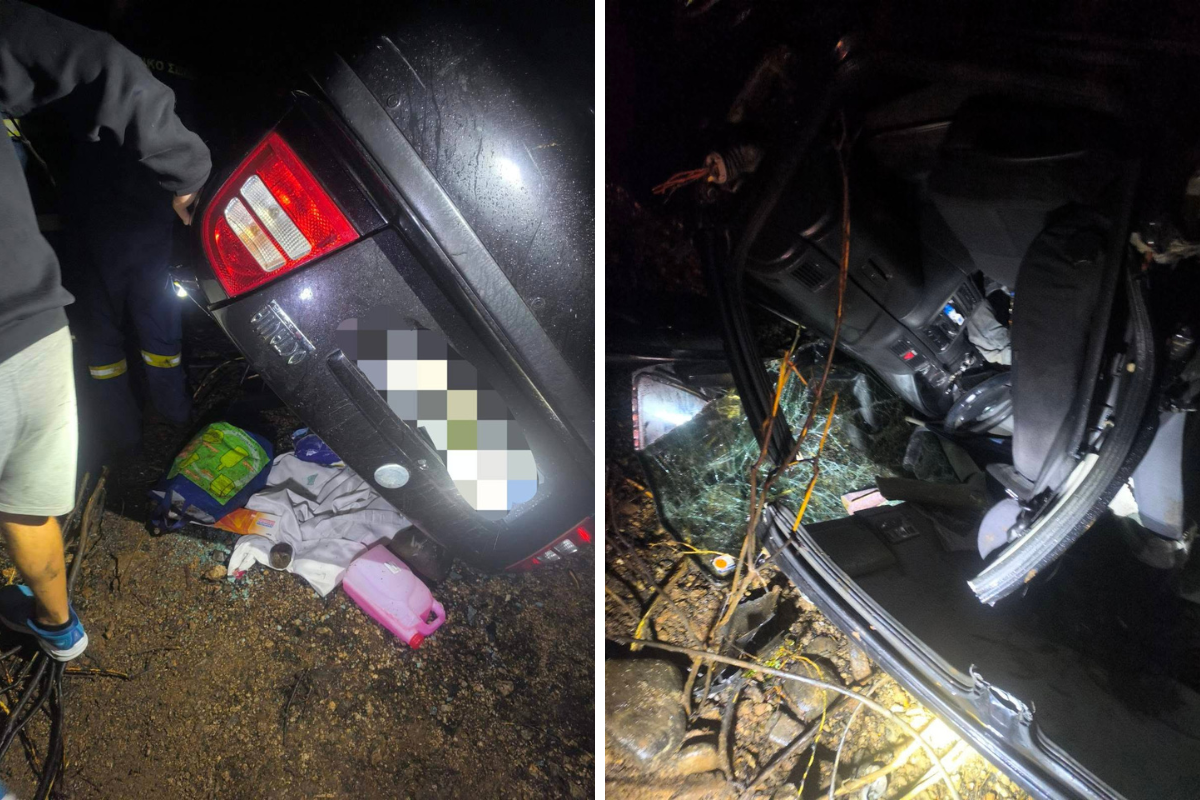Θανατηφόρο τροχαίο στο Κλήμα Δωρίδας.Αυτοκίνητο έπεσε σε γκρεμό