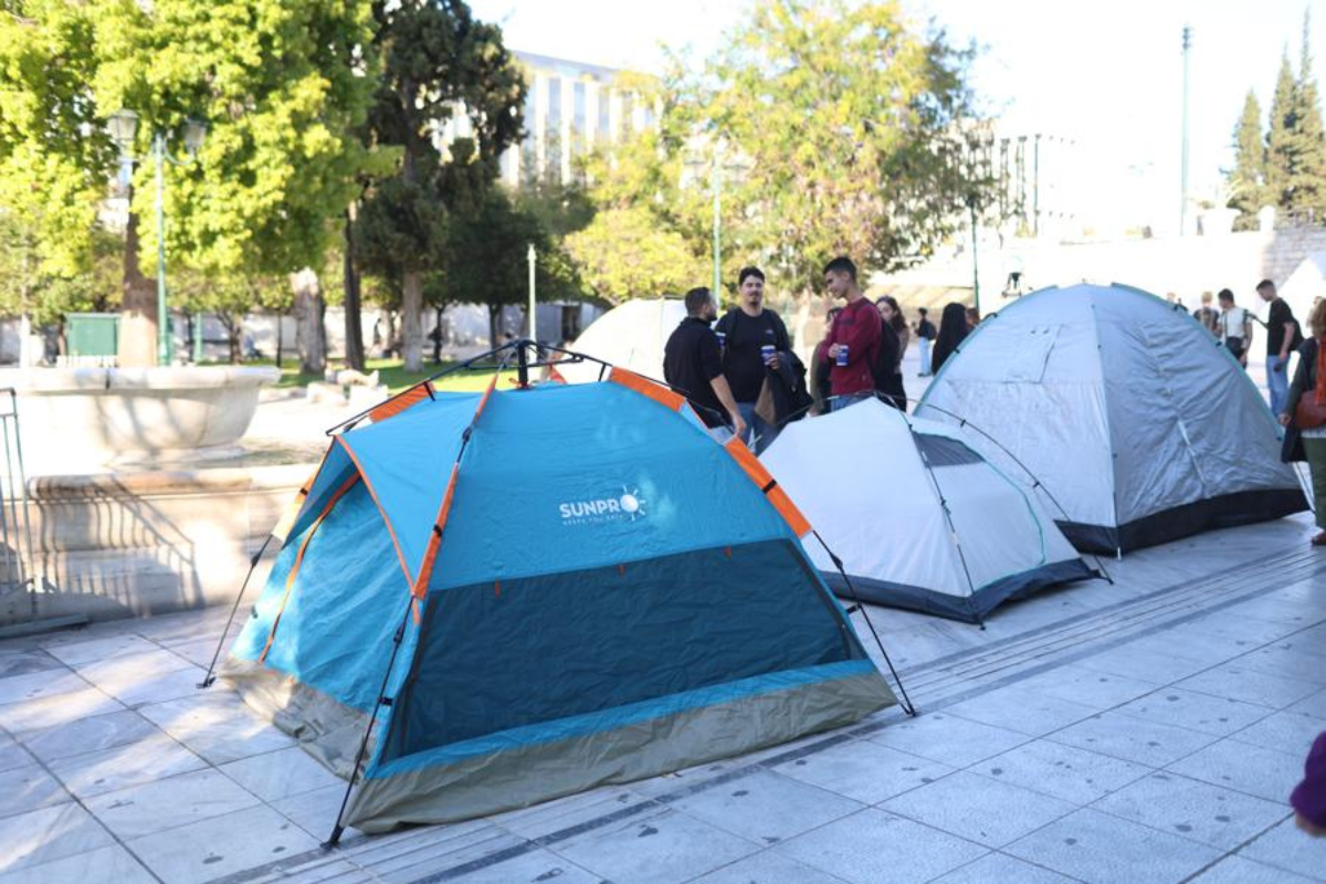 Στα ύψη η φοιτητική στέγη- Αντίσκηνα διαμαρτυρίας