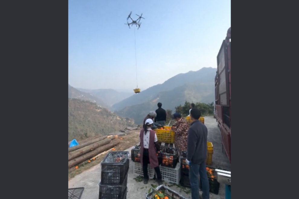 Κίνα: Drones μεταφέρουν τη σοδειά από τα χωράφια