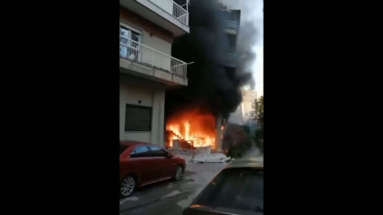 Βίντεο: “Στις φλόγες” διαμέρισμα στην Θεσσαλονίκη