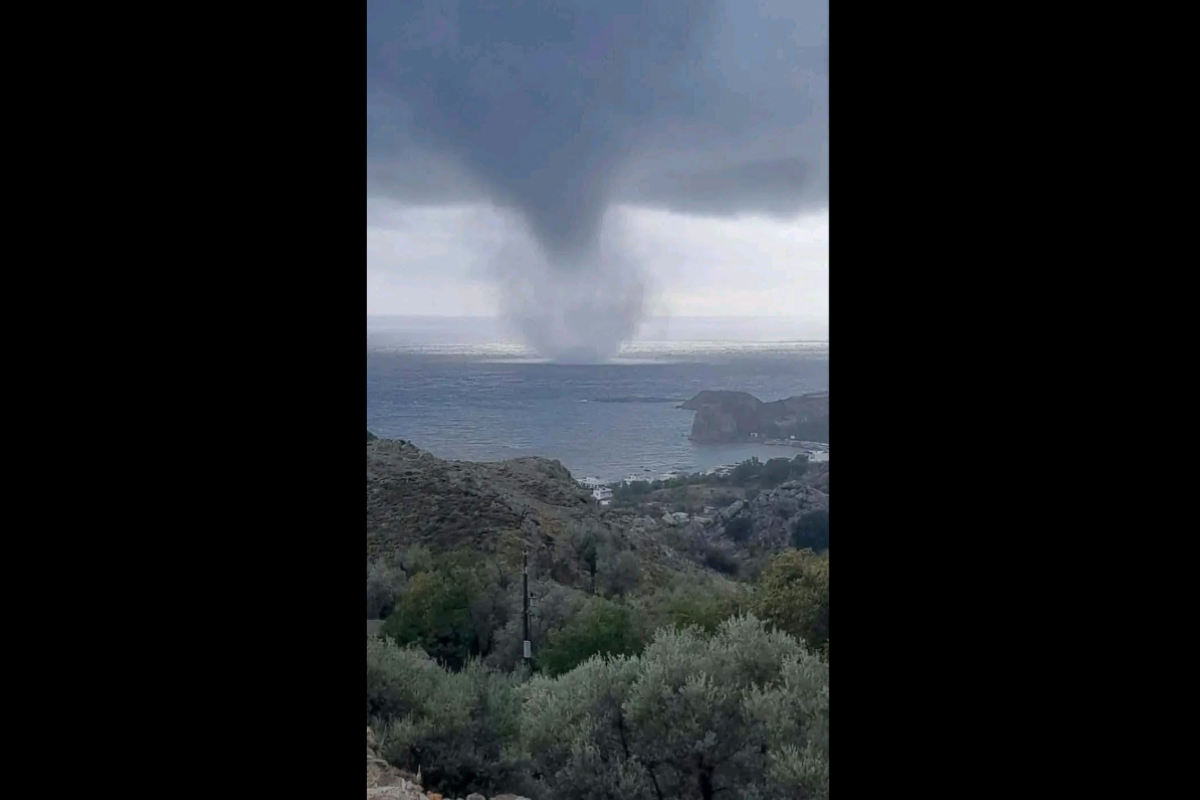 υδροστρόβιλος ρόδος κακοκαιρία 