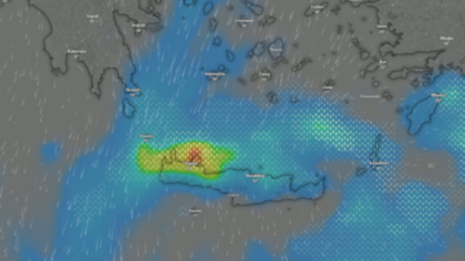 (Βίντεο) Νέο  έκτακτο δελτίο καιρού για Κρήτη και Δωδεκάνησα