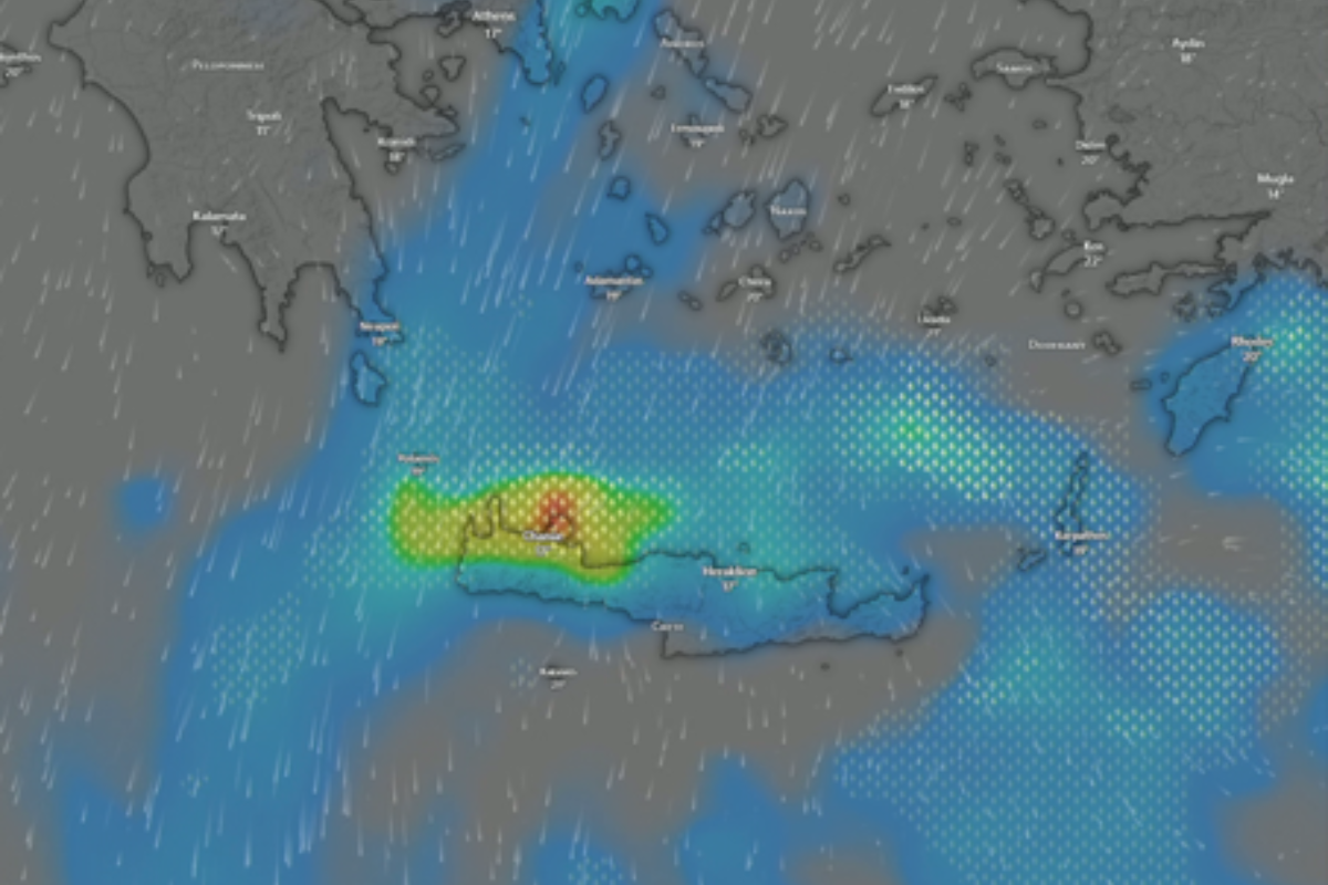 (Βίντεο) Νέο  έκτακτο δελτίο καιρού για Κρήτη και Δωδεκάνησα