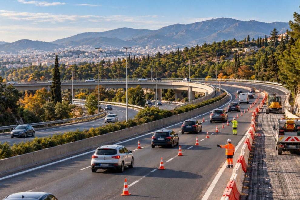 Κυκλοφοριακές ρυθμίσεις στον κόμβο Βαρυμπόμπης