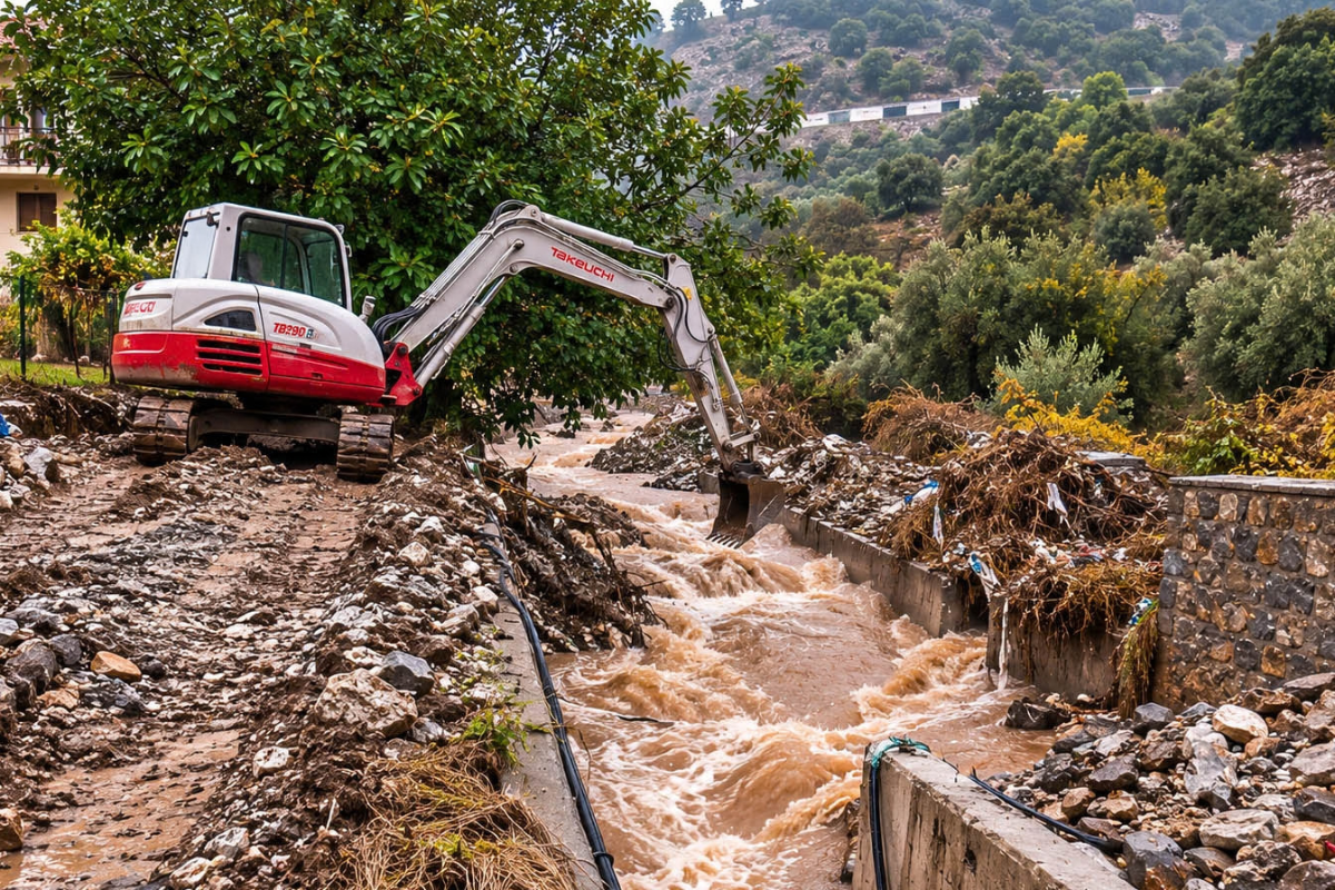 Μετρούν πληγές από την κακοκαιρία στην Κρήτη