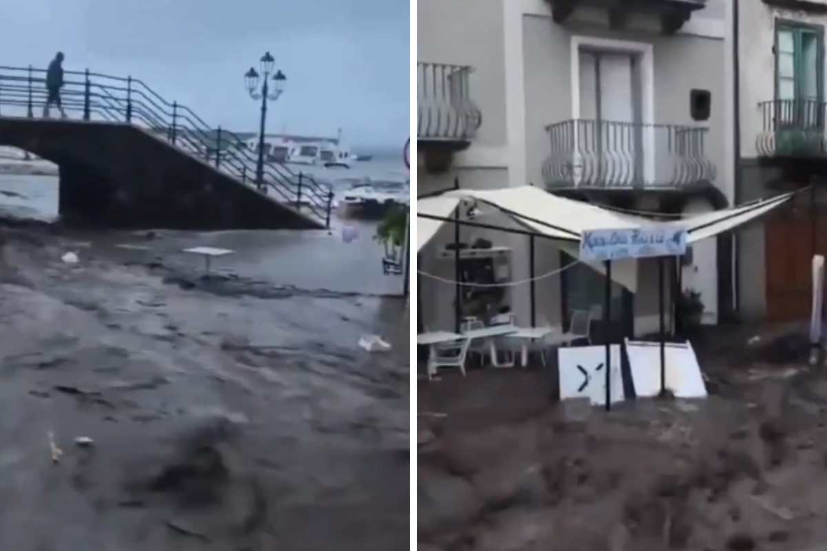 Πλημμύρες και κατολισθήσεις στο ιταλικό νησί Λίπαρι