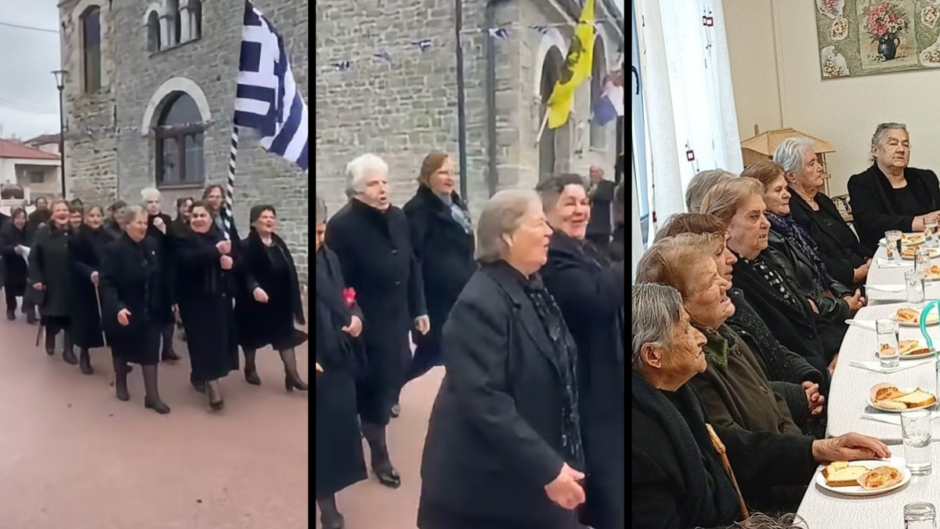 Αποκλειστικό -Μικρόβαλτο Σερβίων: Συγκίνηση για τους ηλικιωμένους  που έκαναν παρέλαση