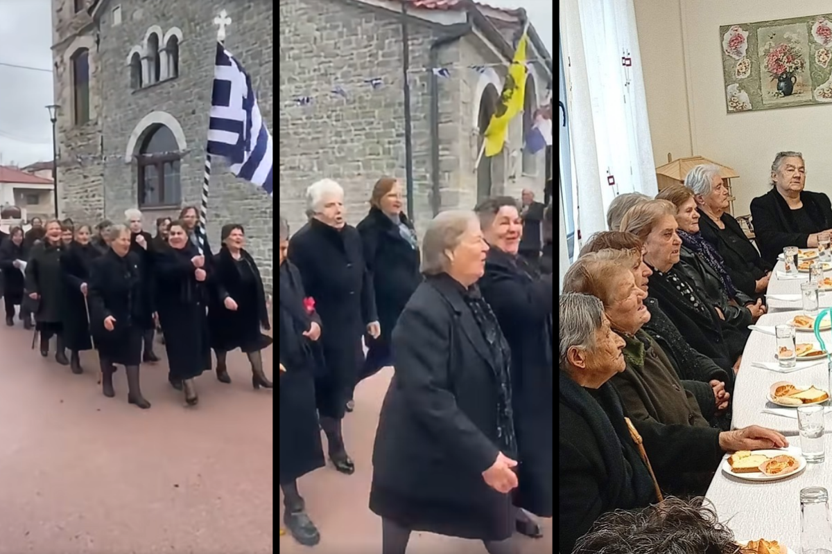 Αποκλειστικό -Μικρόβαλτο Σερβίων: Συγκίνηση για τους ηλικιωμένους που έκαναν παρέλαση