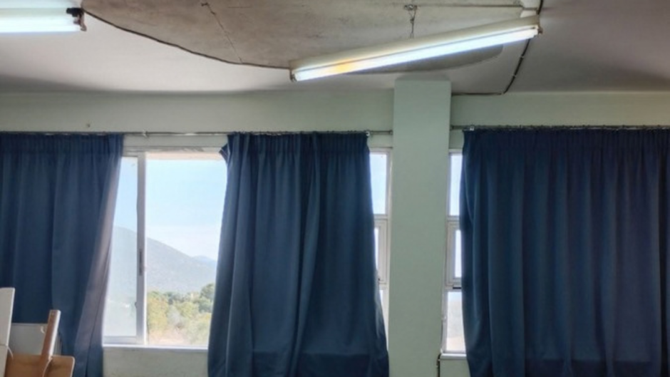 Θεσσαλονίκη: Πτώση σοβά σε σχολείο στα Βασιλικά
