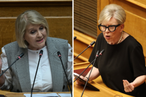 Χαμός στη Βουλή με Βούλτεψη και Ακρίτα: «Δεν θα μου μιλάτε εμένα για χούντες»