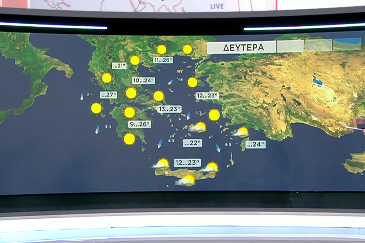 Σε ύφεση η κακοκαιρία στην Κρήτη